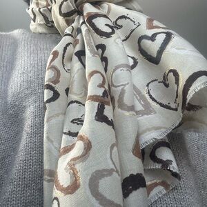 Women's Scarves with Love Hearts